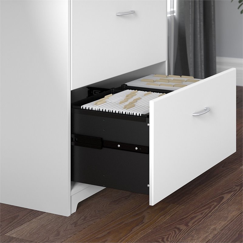 Scranton & Co Furniture Cabot 2 Drawer File Cabinet in White