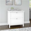 Scranton & Co Furniture Broadview 2 Drawer File Cabinet in Pure White