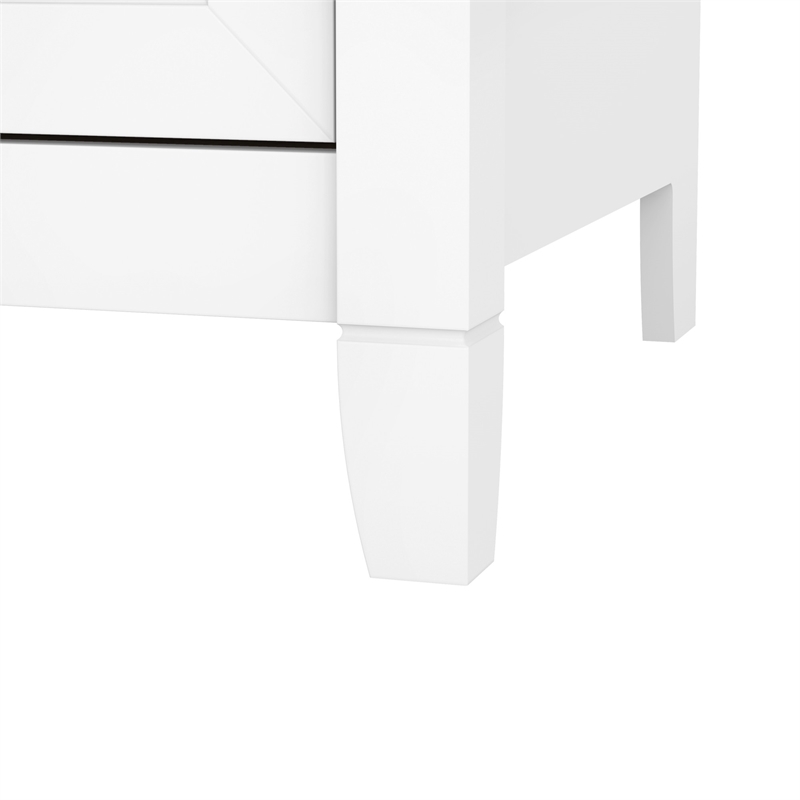 Scranton & Co 2 Drawers Contemporary Wood File Cabinet in Gray