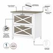 Scranton & Co 2 Drawers Contemporary Wood File Cabinet in Gray