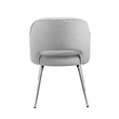 Scranton & Co Black CaressoftPlus Dining Chair in Gray Linen