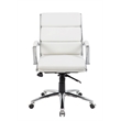 Scranton & Co Executive CaressoftPlus Chair with Metal Chrome Finish in Mid Back