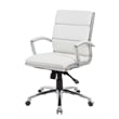 Scranton & Co Executive CaressoftPlus Chair with Metal Chrome Finish in Mid Back