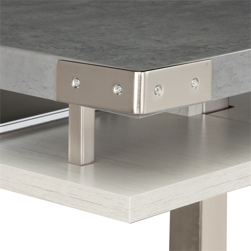 Scranton & Co Conference Table Standing Height - 12' Stone Gray