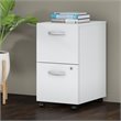Scranton & Co Furniture 2 Drawer Mobile File Cabinet in White