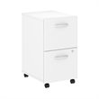Scranton & Co Furniture 2 Drawer Mobile File Cabinet in White