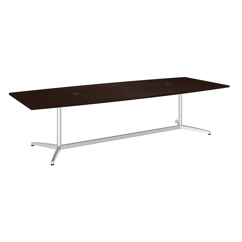 Scranton & Co Furniture 120W Boat Shaped Conference Table in Cherry