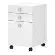 Scranton & Co 3-Drawer Traditional Engineered Wood Mobile File Cabinet in White