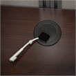 Scranton & Co Furniture 3 Drawer L Computer Desk in Cherry