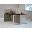 Scranton & Co Furniture Wood Computer Desk for Two in Cherry