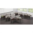 Scranton & Co Furniture Wood Computer Desk for Two in Cherry
