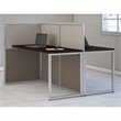 Scranton & Co Furniture Wood Computer Desk for Two in Cherry
