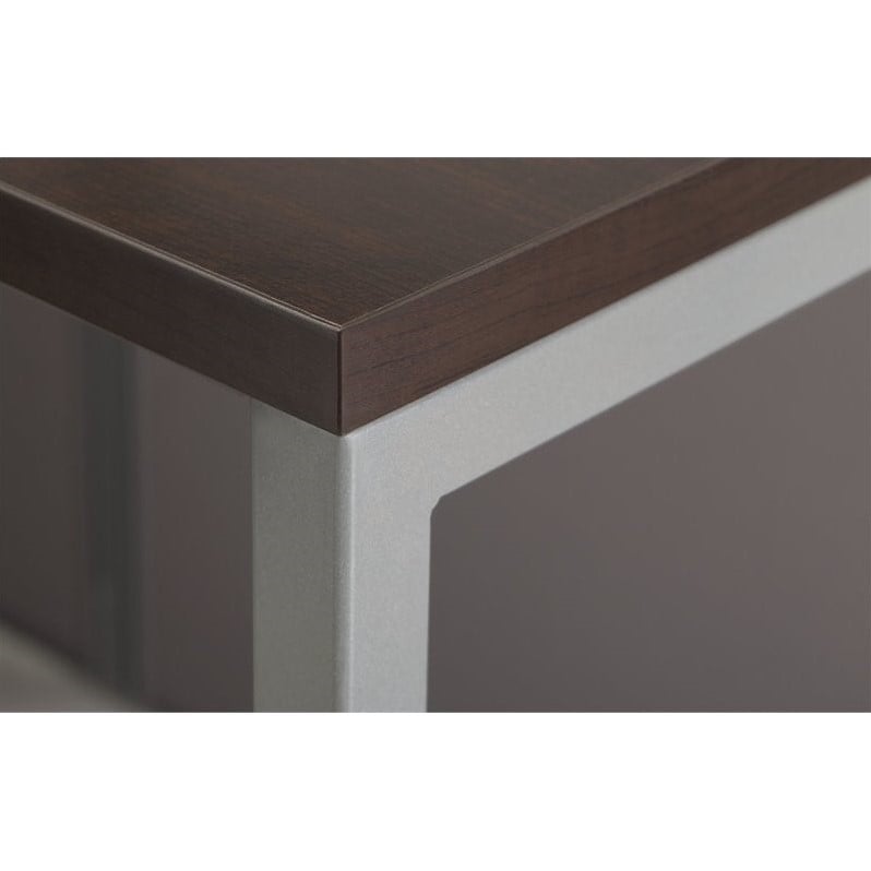 Scranton & Co Furniture L Shaped Computer Desk for 2 in Cherry