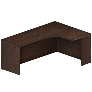 Scranton & Co 72&quot&quot Right Corner Computer Desk in Mocha