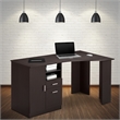 Scranton & Co Classic Engineered Wood Office Desk with Storage in Espresso