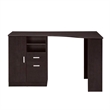 Scranton & Co Classic Engineered Wood Office Desk with Storage in Espresso