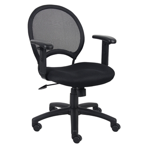 Scranton & Co Mesh Back Task Office Chair with Adjustable Arms