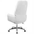 Scranton & Co Leather High Back Swivel Executive Chair in White