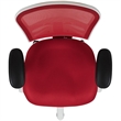 Scranton & Co Contemporary Mesh Fabric Mid Back Executive Swivel Chair in Red