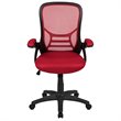 Scranton & Co High-Back Ergonomic Mesh Office Swivel Chair in Red