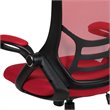 Scranton & Co High-Back Ergonomic Mesh Office Swivel Chair in Red