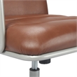 Scranton & Co Modern Executive Leather Desk Chair in Brown