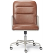 Scranton & Co Modern Executive Leather Desk Chair in Brown