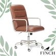 Scranton & Co Modern Executive Leather Desk Chair in Brown