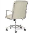 Scranton & Co Modern Faux Leather Executive Desk Office Chair in White