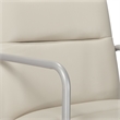 Scranton & Co Modern Faux Leather Executive Desk Office Chair in White