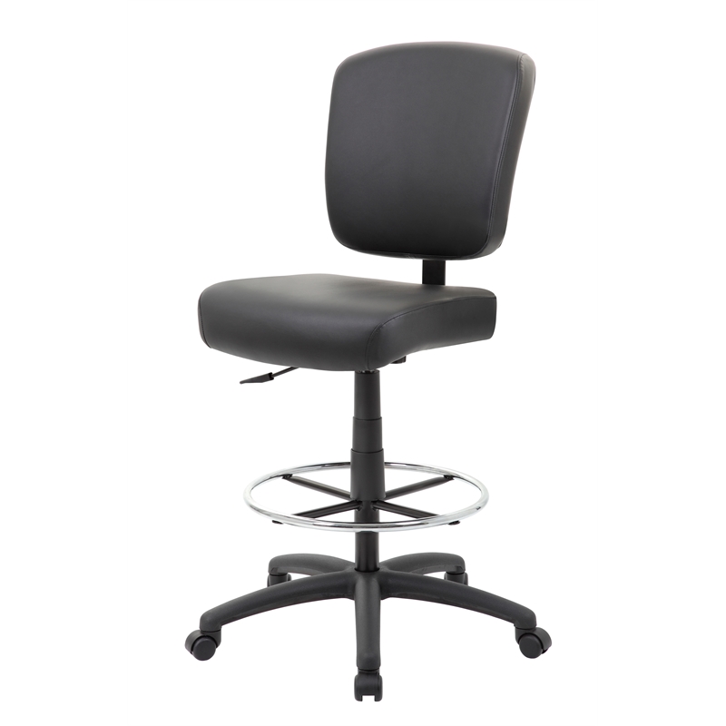 Scranton & Co Heavy Duty Wide Seat Drafting Stool without Arms