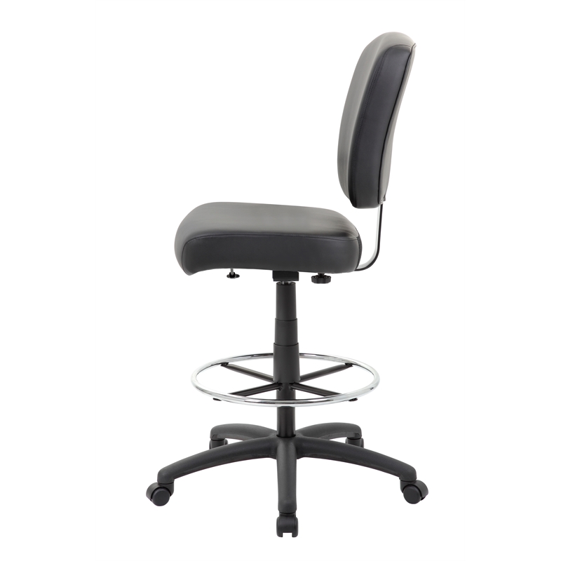 Scranton & Co Heavy Duty Wide Seat Drafting Stool without Arms