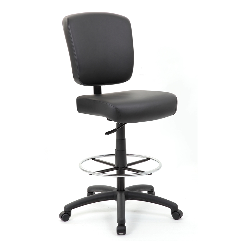 Scranton & Co Heavy Duty Wide Seat Drafting Stool without Arms