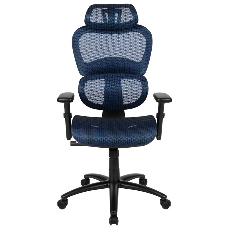 Scranton & Co High Back Ergonomic Mesh Office Swivel Chair in Blue