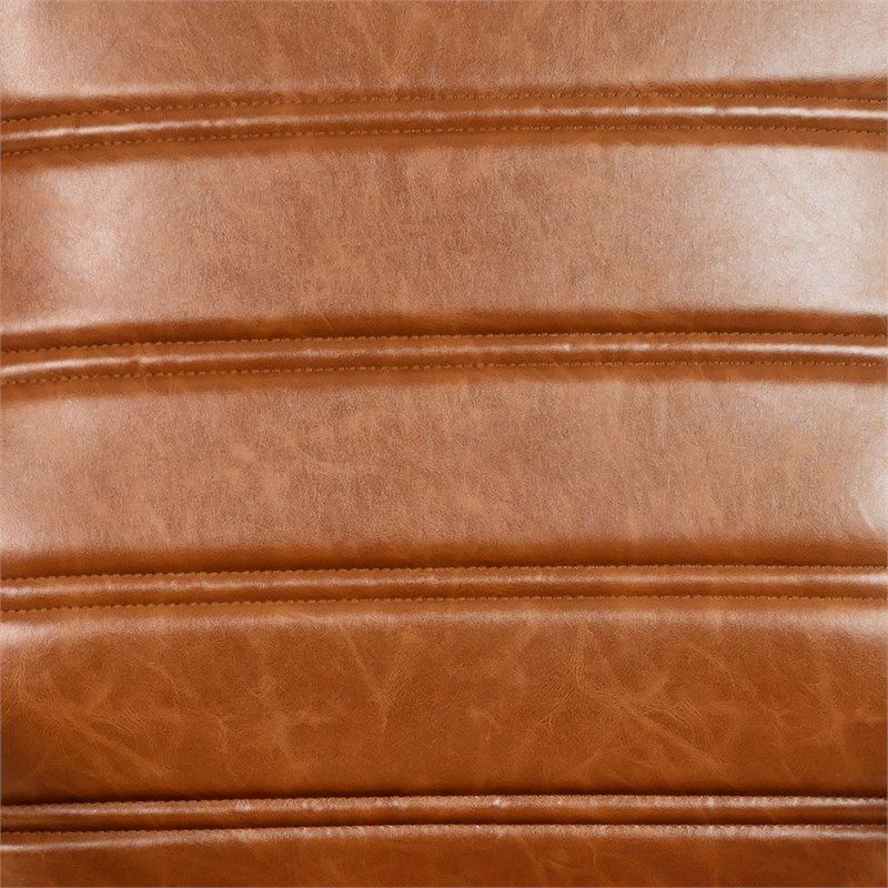 Scranton & Co Modern Leather High Back Office Chair in Brown
