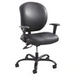 Scranton & Co Contemporary Task Office Chair in Black Vinyl