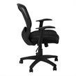 Scranton & Co Modern Adjustable Mid Back Office Chair in Black