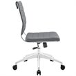 Scranton & Co Contemporary Armless Office Chair in Gray