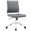 Scranton & Co Contemporary Armless Office Chair in Gray