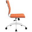 Scranton & Co Contemporary Armless Office Chair in Orange