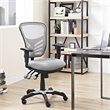 Scranton & Co Modern Breathable Mesh Back Office Chair in Gray