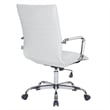 Scranton & Co High Back Leatherette Executive Swivel Office Chair in White