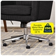 Scranton & Co Fabric Home Office Chair with Memory Foam Cushioning in Charcoal