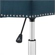 Scranton & Co Modern Fabric Button Tufted Swivel Office Chair in Blue