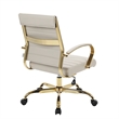 Scranton & Co Modern Modern Adjustable Leather Office Chair in Tan