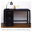 Scranton & Co 3-Drawer Metal Filing Cabinet with Pencil Drawer in Black