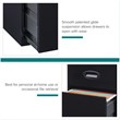 Scranton & Co 3-Drawer Metal Filing Cabinet with Pencil Drawer in Black