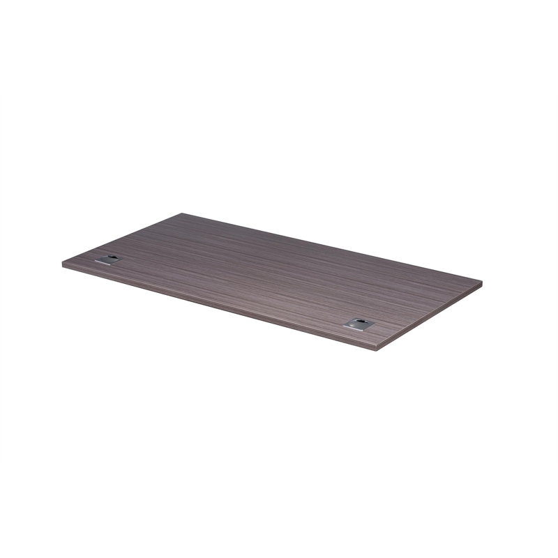 Scranton & Co Contemporary Engineered Wood Single Desk in Driftwood
