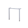 Scranton & Co Contemporary Engineered Wood Single Desk in White