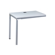 Scranton & Co Contemporary Engineered Wood L-Workstation in White